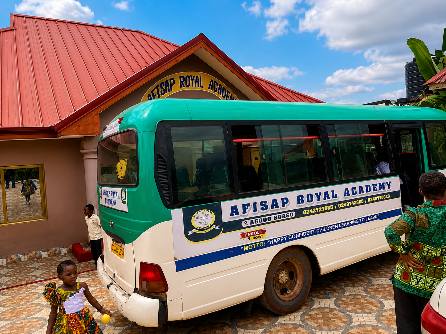 Afisap Royal Academy second school bus